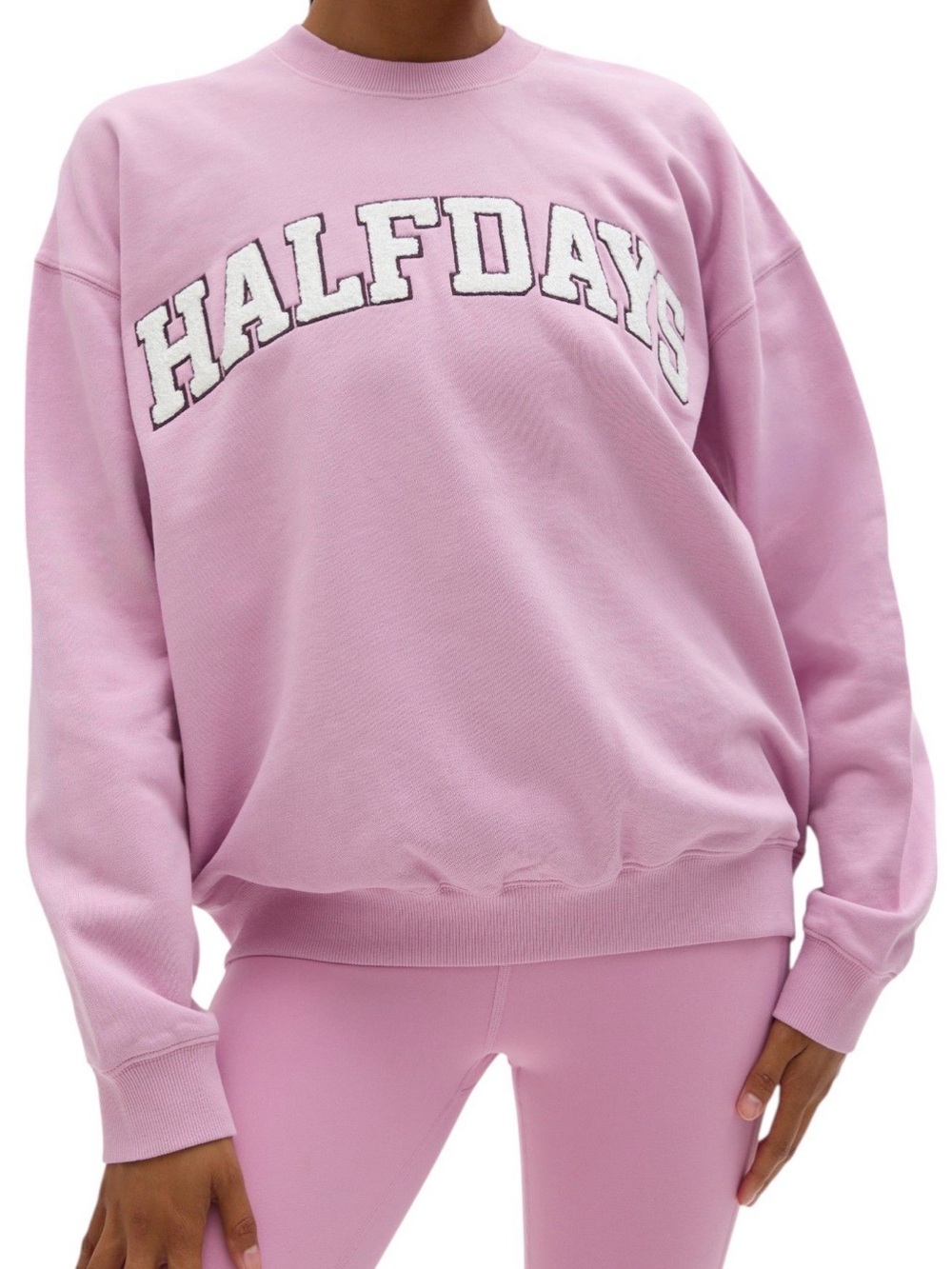 Halfdays Pink Oversized Sweatshirt